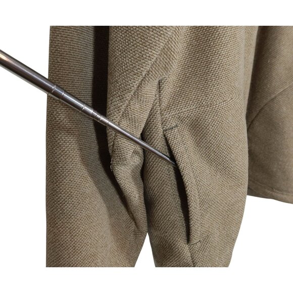 LL BEAN Tan Primafloft 1/4 Zip Sweater Fleece Pullover Size L w/ Pockets - Picture 4 of 6